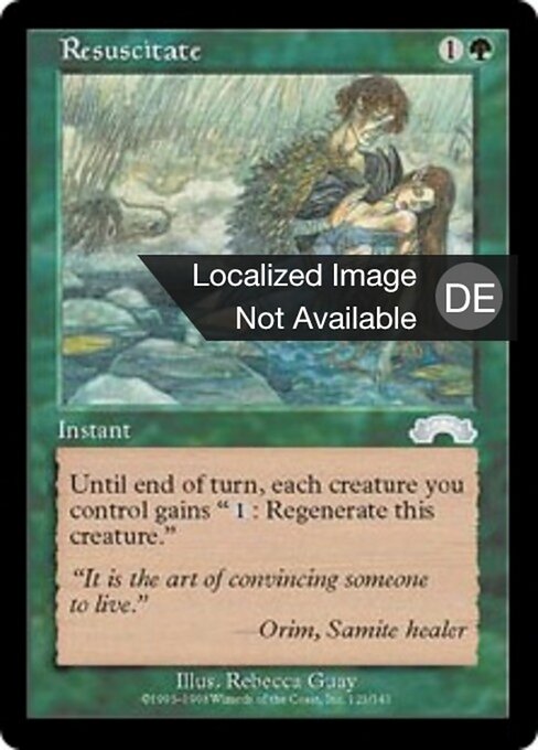 Resuscitare (Resuscitate) - Exodus (#121) - Illustrated by Rebecca Guay - Magic: The Gathering Card