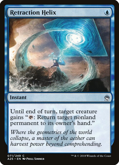 Retraction Helix - Masters 25 (#71) - Illustrated by Phill Simmer - Magic: The Gathering Card
