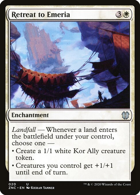Retreat to Emeria - Zendikar Rising Commander Magic card