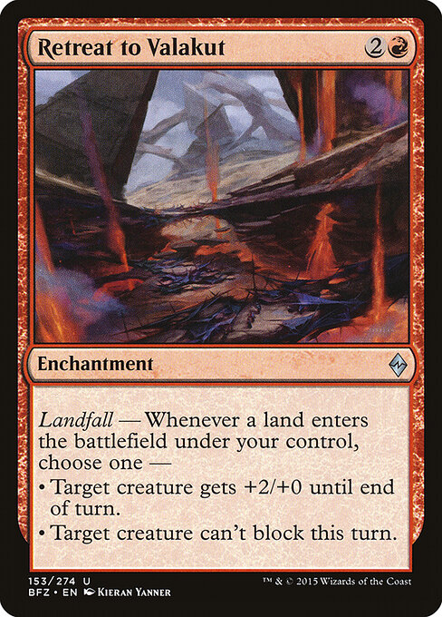 Retreat to Valakut - Battle for Zendikar Magic card