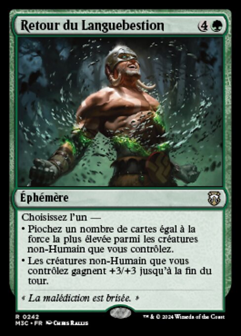 野生語りの帰還 (Return of the Wildspeaker) - Modern Horizons 3 Commander (#242) - Illustrated by Chris Rallis - Magic: The Gathering Card
