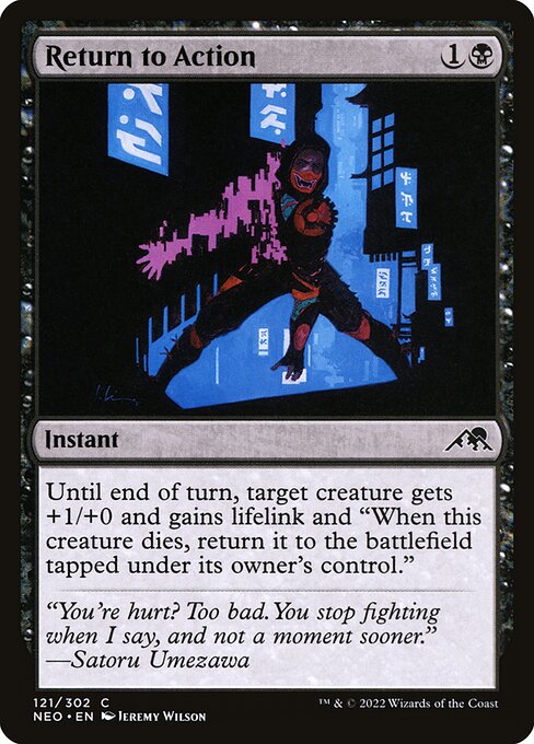 Return to Action - Kamigawa: Neon Dynasty Magic card