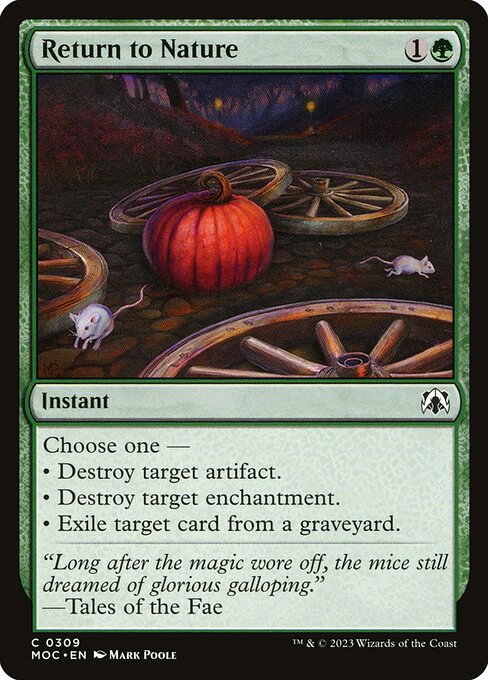 Return to Nature - March of the Machine Commander Magic card