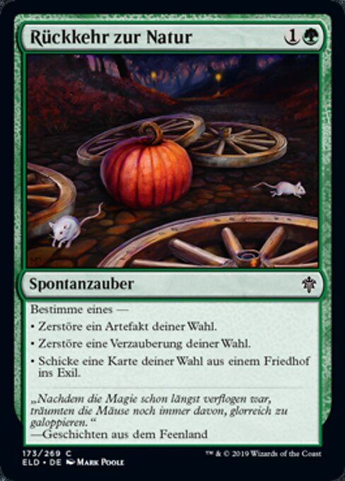 Retour à la nature (Return to Nature) - War of the Spark (#175) - Illustrated by Alayna Danner - Magic: The Gathering Card
