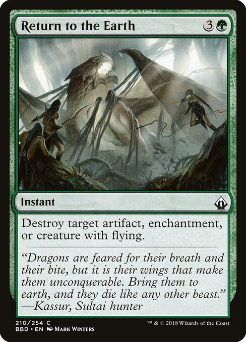 Return to the Earth - Battlebond Magic card