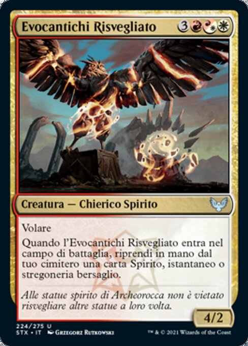 复归唤故灵 (Returned Pastcaller) - Strixhaven: School of Mages (#224) - Illustrated by Grzegorz Rutkowski - Magic: The Gathering Card