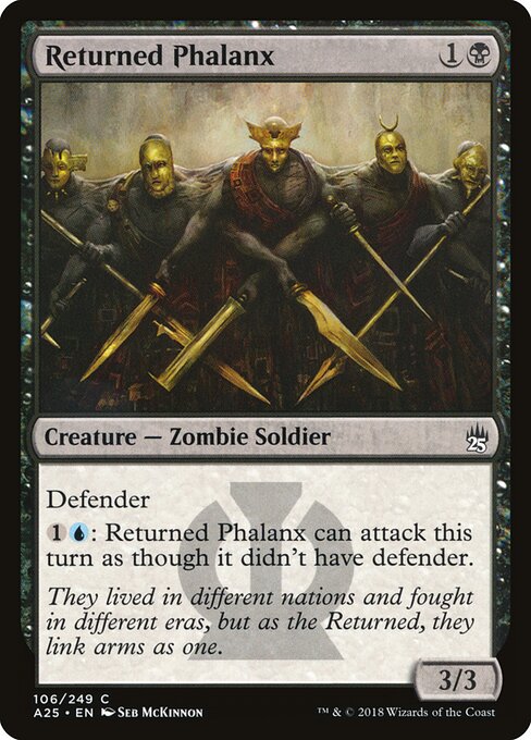 蘇りし者の密集軍 (Returned Phalanx) - Masters 25 (#106) - Illustrated by Seb McKinnon - Magic: The Gathering Card
