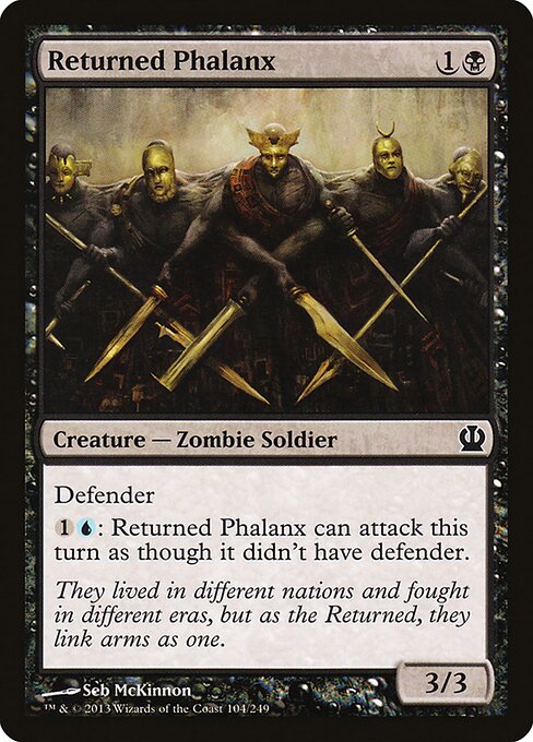 Falange di Risvegliati (Returned Phalanx) - Theros (#104) - Illustrated by Seb McKinnon - Magic: The Gathering Card