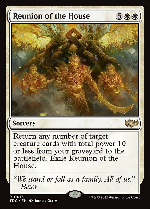 Reunion of the House - Tarkir: Dragonstorm Commander Magic card