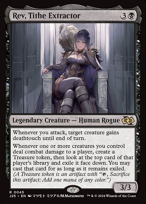 Rev, Tithe Extractor - Foundations Jumpstart (#45) - Illustrated by M.Matsumoto - Magic: The Gathering Card