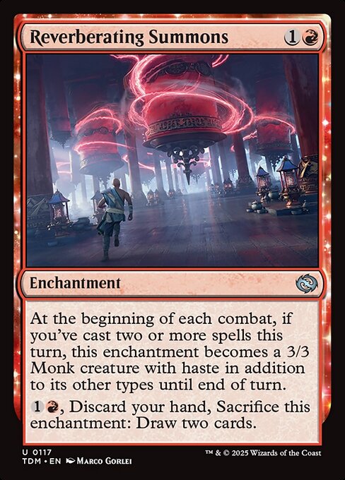 Reverberating Summons - Tarkir: Dragonstorm Magic card