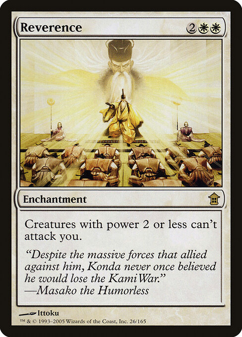Reverence - Saviors of Kamigawa Magic card