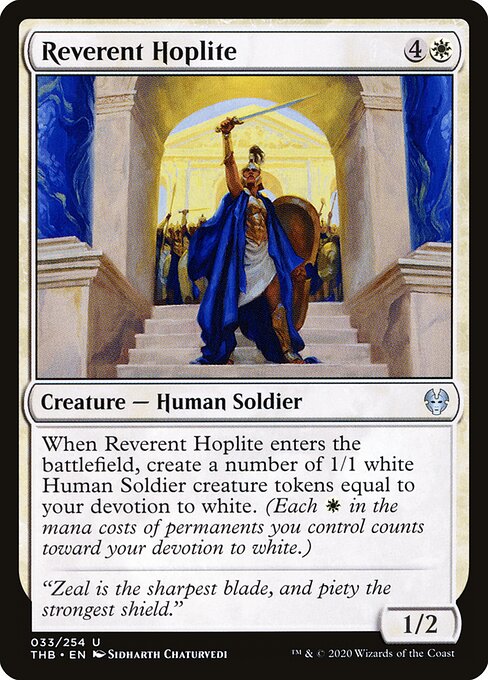 Reverent Hoplite - Theros Beyond Death Magic card