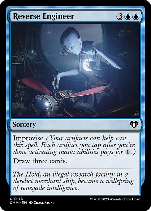 Reverse Engineer - Commander Masters (#116) - Illustrated by Chase Stone - Magic: The Gathering Card
