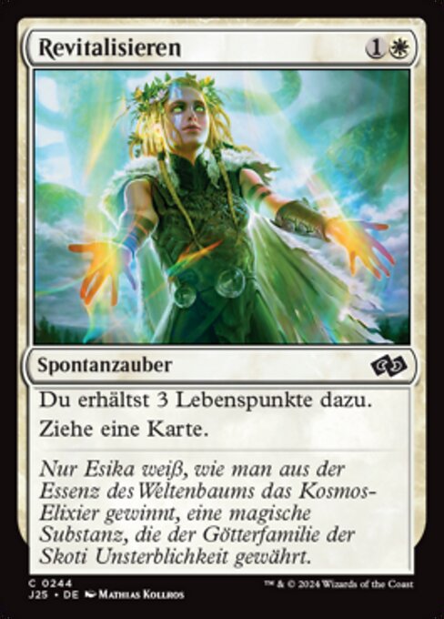 活力回復 (Revitalize) - Foundations Jumpstart (#244) - Illustrated by Mathias Kollros - Magic: The Gathering Card