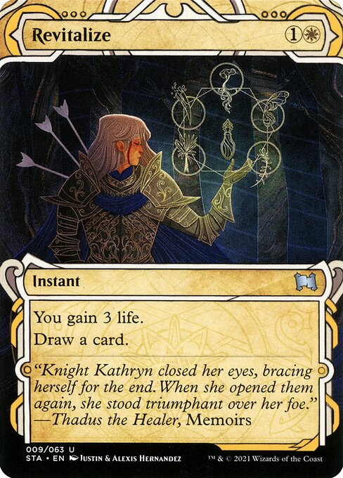 再現活力 (Revitalize) - Strixhaven Mystical Archive (#9) - Illustrated by Justin Hernandez & Alexis Hernandez - Magic: The Gathering Card