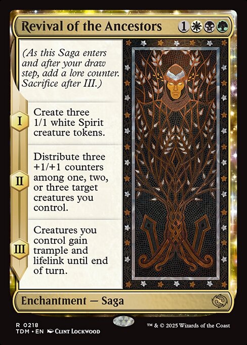 Revival of the Ancestors - Tarkir: Dragonstorm (#218) - Illustrated by Clint Lockwood - Magic: The Gathering Card