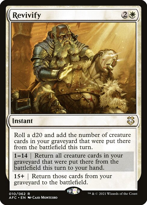 Revivify - Forgotten Realms Commander Magic card