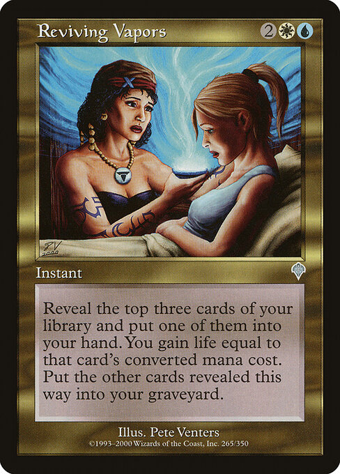 Vapori Rivitalizzanti (Reviving Vapors) - Invasion (#265) - Illustrated by Pete Venters - Magic: The Gathering Card