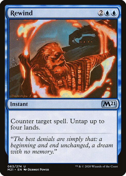 Rewind - Core Set 2021 Magic card