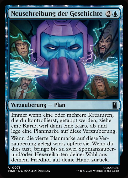 Riscrivere la Storia (Rewrite History) - Marvel Super Heroes (#71) - Illustrated by Allen Douglas - Magic: The Gathering Card