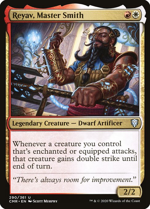 Reyav, Master Smith - Commander Legends (#290) - Illustrated by Scott Murphy - Magic: The Gathering Card