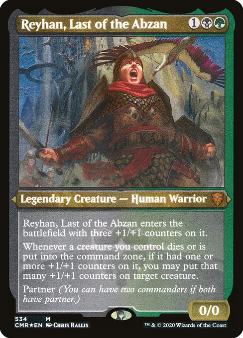 Reyhan, Last of the Abzan - Commander Legends (#534) - Illustrated by Chris Rallis - Magic: The Gathering Card