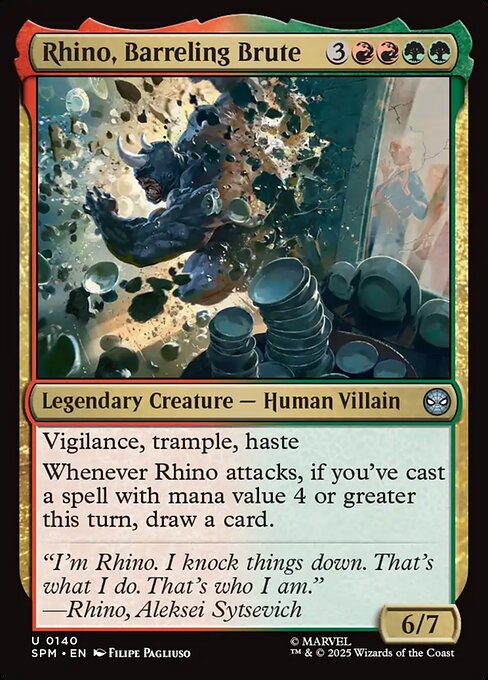 Rhino, Barreling Brute - Marvel's Spider-Man Magic card