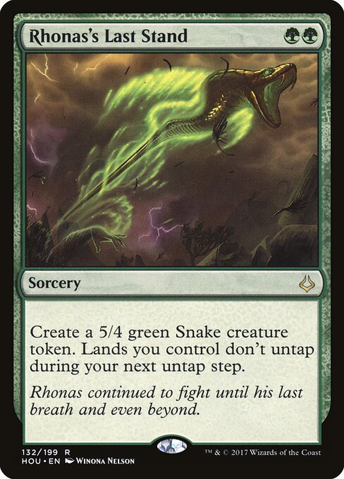 Rhonas's Last Stand - Hour of Devastation Magic card