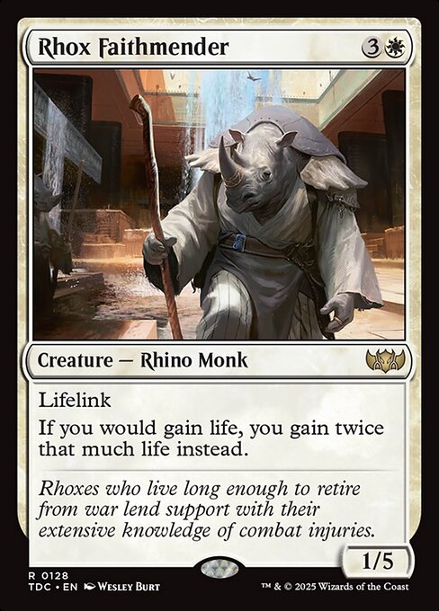 Rhox Faithmender - Tarkir: Dragonstorm Commander Magic card