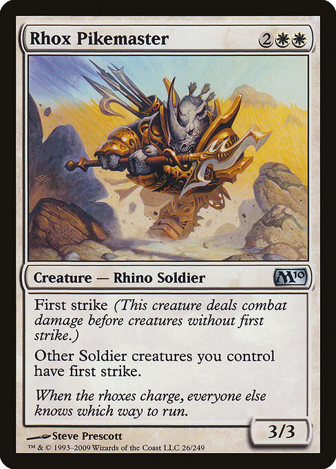 Rhox Pikemaster - Magic 2010 Magic card