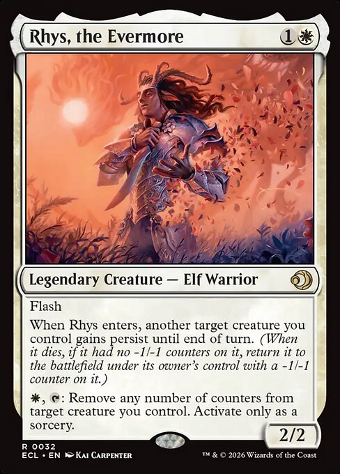 Rhys, the Evermore - Lorwyn Eclipsed (#32) - Illustrated by Kai Carpenter - Magic: The Gathering Card