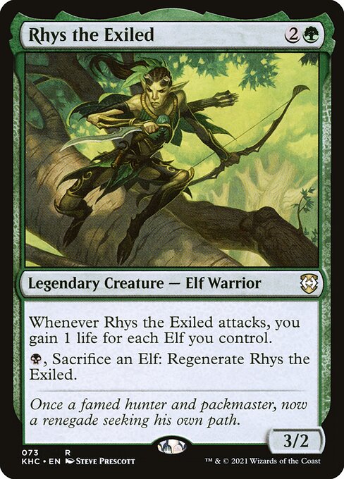 Rhys the Exiled - Kaldheim Commander Magic card