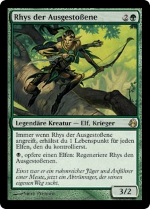 Rhys l'Exilé (Rhys the Exiled) - Kaldheim Commander (#73) - Illustrated by Steve Prescott - Magic: The Gathering Card