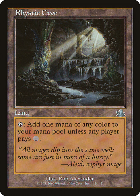Rhystic Cave - Prophecy Magic card