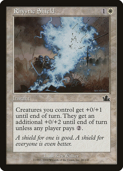 Rhystic Shield - Prophecy Magic card