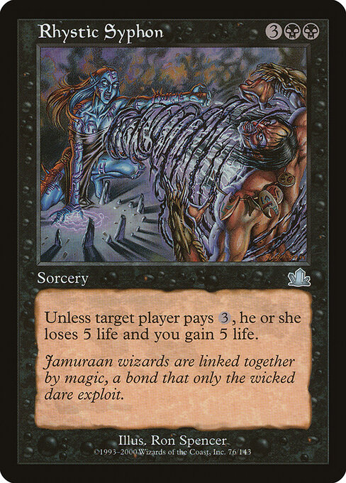 Rhystic Syphon - Prophecy Magic card