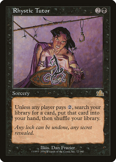 Rhystic Tutor - Prophecy Magic card