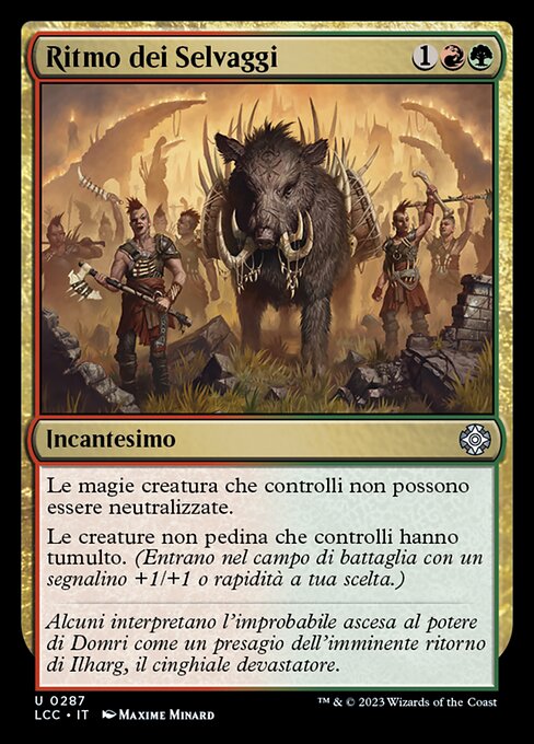 Rhythmus der Wildnis (Rhythm of the Wild) - The Lost Caverns of Ixalan Commander (#287) - Illustrated by Maxime Minard - Magic: The Gathering Card