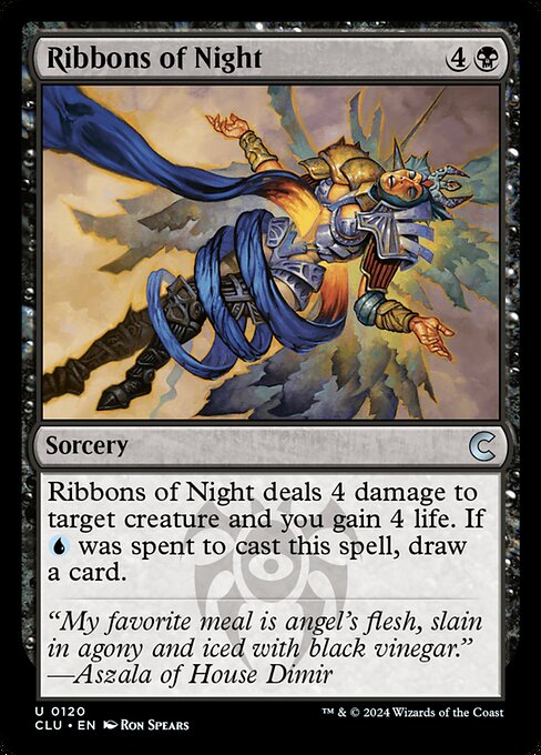 Bänder der Nacht (Ribbons of Night) - Ravnica: City of Guilds (#101) - Illustrated by Ron Spears - Magic: The Gathering Card