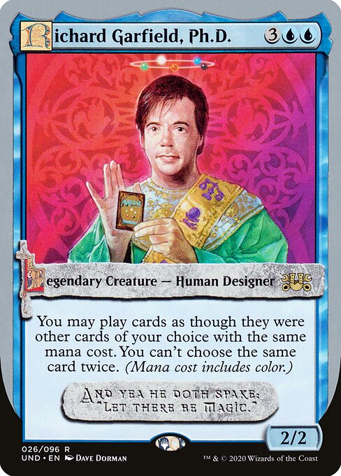 Richard Garfield, Ph.D. - Unsanctioned (#26) - Illustrated by Dave Dorman - Magic: The Gathering Card