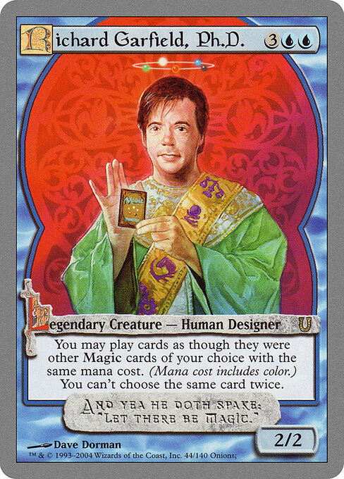 Richard Garfield, Ph.D. - Unhinged (#44) - Illustrated by Dave Dorman - Magic: The Gathering Card