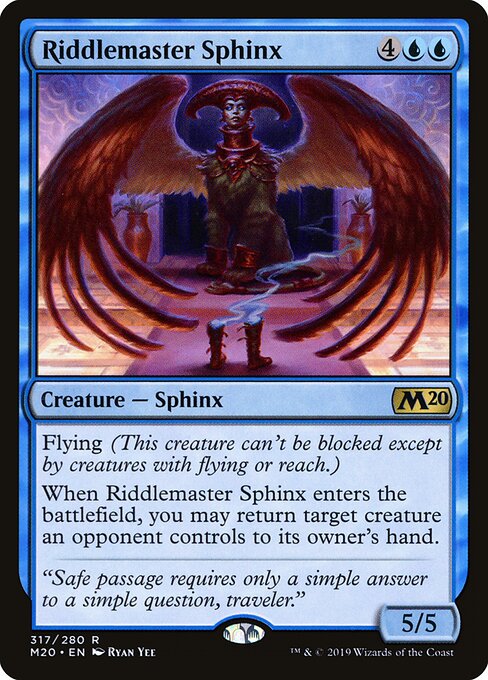 Riddlemaster Sphinx - Core Set 2020 Magic card