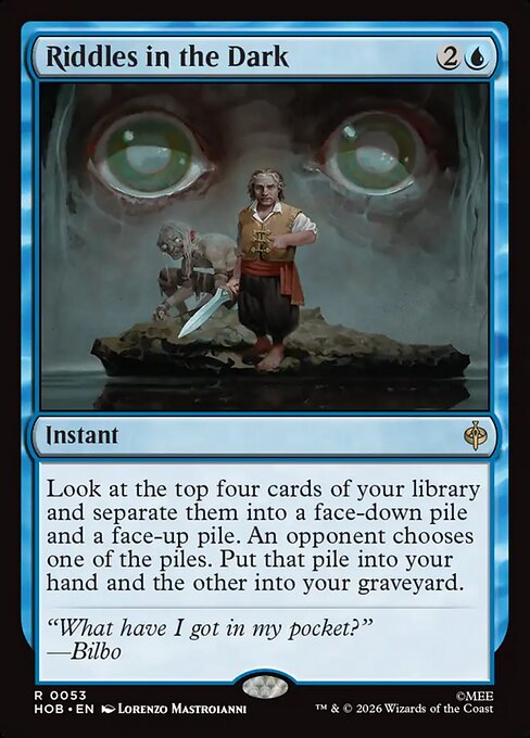 Riddles in the Dark - The Hobbit Magic card