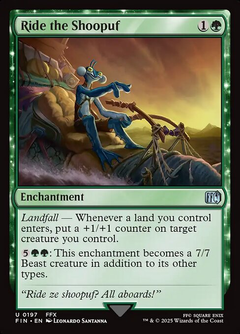 Ride the Shoopuf - Final Fantasy (#197) - Illustrated by Leonardo Santanna - Magic: The Gathering Card