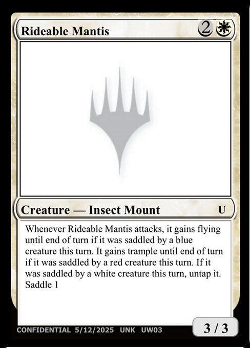 Rideable Mantis - Unknown Event Magic card
