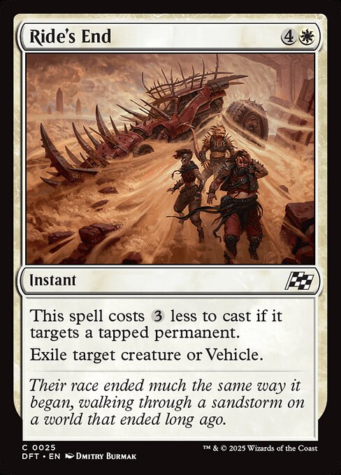Ride's End - Aetherdrift Magic card