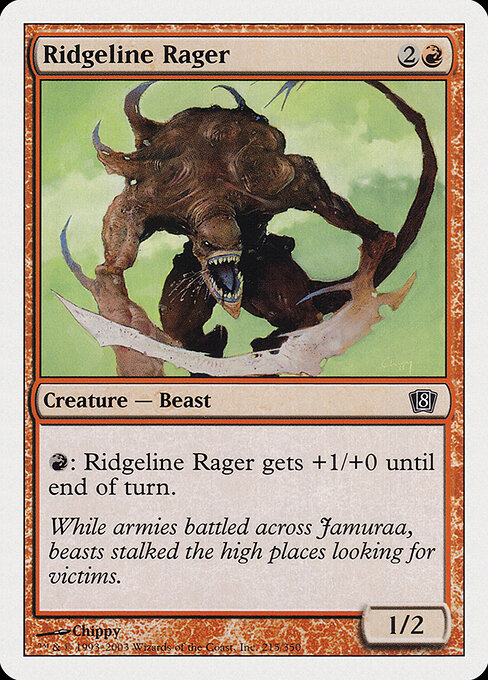 Ridgeline Rager - Eighth Edition Magic card