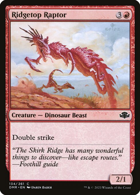 Ridgetop Raptor - Dominaria Remastered Magic card