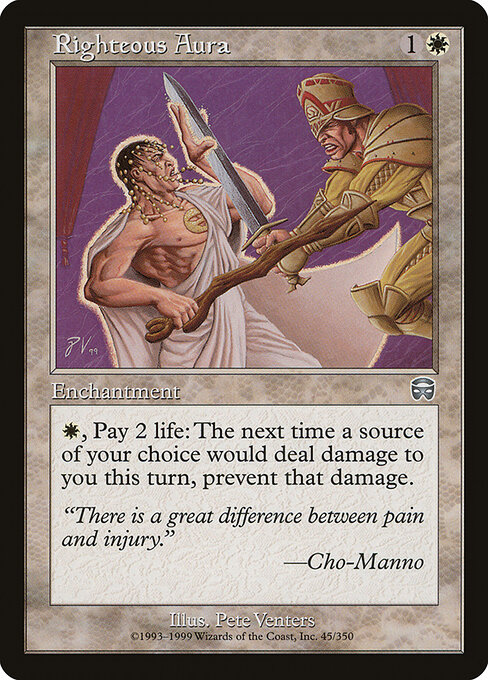 Righteous Aura - Mercadian Masques Magic card